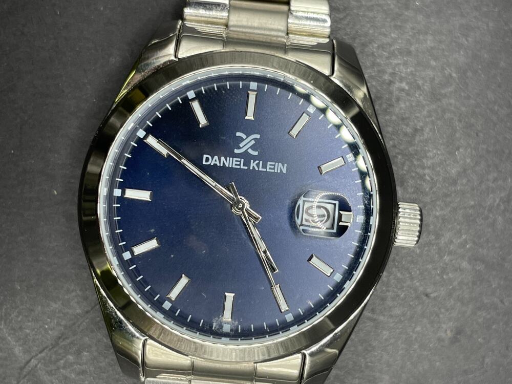 Daniel Klein Premium Men Dark Blue Dial Watch DK.1.13370-5 Silver Tone